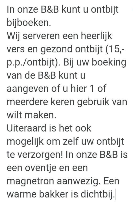 B&B Sonnehuys Nieuwland  Luaran gambar